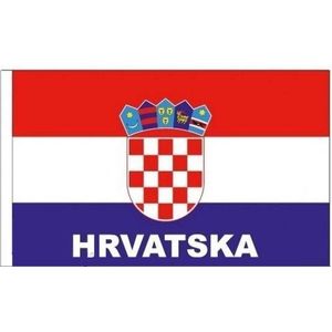Kroatie vlag EK / WK voetbal