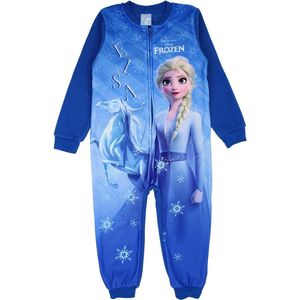 Disney Frozen fleece Onesie - Pyjama - blauw - Maat 92/98