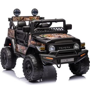 Toyota Fj Cruiser Licensed Elektrische Kinderauto 12 Volt Met Afstandbediening Zwart