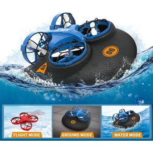 Overeem products RC 3 in 1 hovercraft - RC hovercraft - RC boot - RC drone - blauw en rood