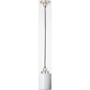 Art Deco Trade - Hanglamp aan snoer Strakke Cilinder 20's Matnikkel
