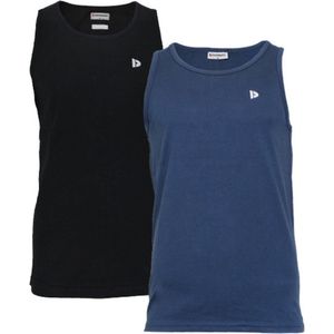 2-Pack Donnay Muscle shirt - Tanktop - Heren - Black/Navy - maat XL