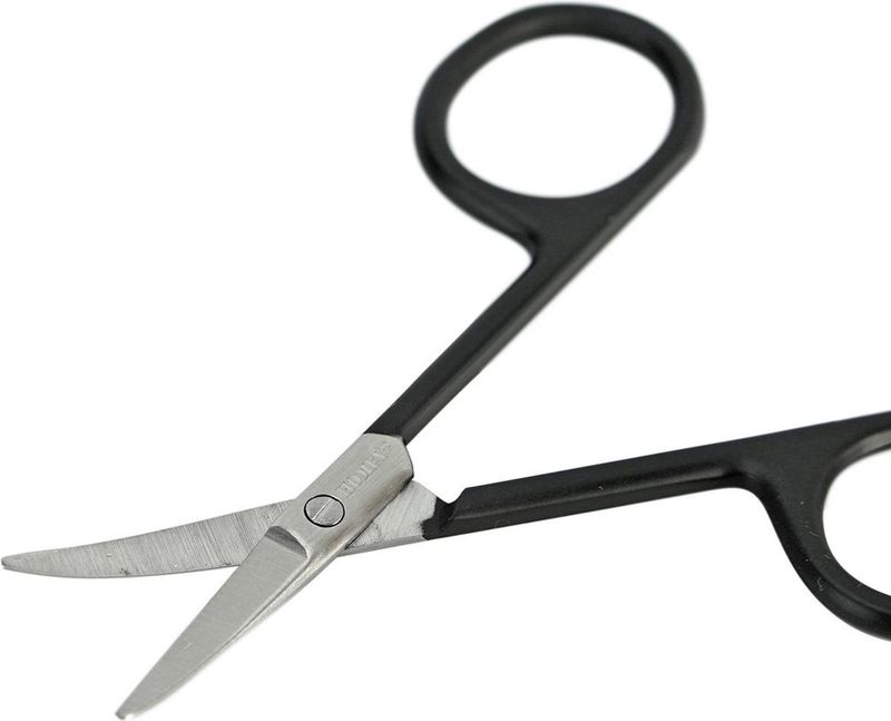 Homey's baby nagelschaar - 8 cm - RVS - satin/matzwart