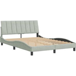 vidaXL-Bedframe-met-hoofdeinde-fluweel-lichtgrijs-140x190-cm