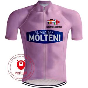 Retro Wielershirt Molteni Giro d'Italia Roze - REDTED (M)