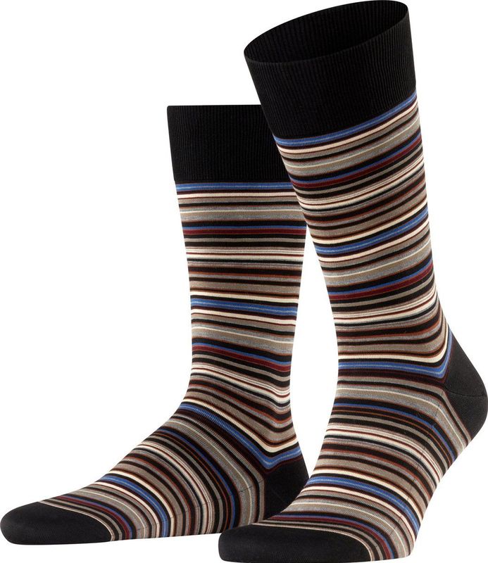 FALKE Microblock business & casual katoen sokken heren grijs - Maat 39-40