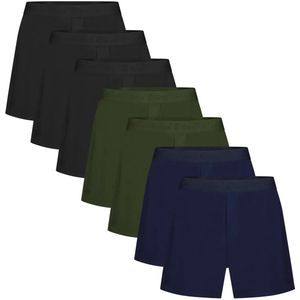 Bamboo Basics 7-pak wijde heren bamboe boxershorts - Kay - M