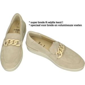 Solidus -Dames - taupe - ballerina's & mocassins - maat 36.5