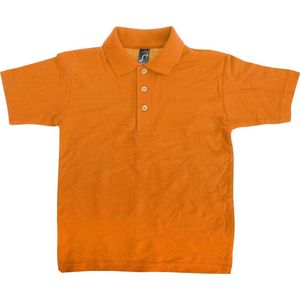 SOLS Kinder Unisex Zomer II Pique Polo Shirt (Oranje)