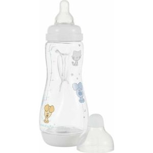 Difrax Handgreep Babyfles 240 ml Natural - Anti-Colic - Woezel & Pip - 1 stuk