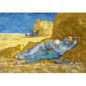 Bluebird - Vincent Van Gogh - The siesta (after Millet), 1890  -  Puzzel  1000 Stukjes