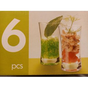 Set van 6 Amuse schaaltjes, slank model