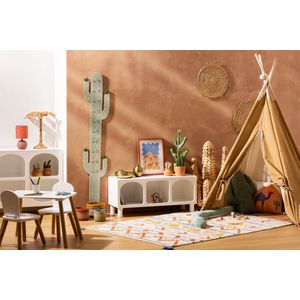 Atmosphera Kids Set Tekentafel/Kindertafel + Kinderstoelen - 58x38x43cm - Wit