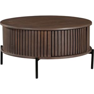 Madison - Salontafel - Rond - Walnoot - Mangohout - Twee Lades