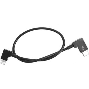 50CAL OTG kabel 30cm USB-C >> Lightning (iPhone/iPad) geschikt voor stroom, data en video (oa DJI Mavic Air 2 / Mini 2 / Mini 3)