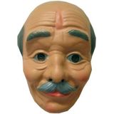 Masker - Opa - Kaal hoofd met snor