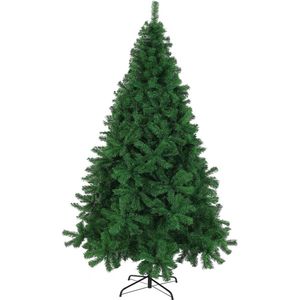 Luxe Kunstkerstboom - 240 cm - 1057 Tips - Stabiele Metalen Voet - Realistische Dichte PVC Takken - Groene Kerstboom voor Kerstmis - Kerst Decoratie