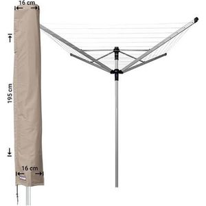 Raffles Covers Parasolhoes - Hoog: 195 cm - RDM195 - Waterdicht - Solution Dyed | UV-bestendig | Rits en stok | Trekkoord - Parasolhoes voor staande parasol