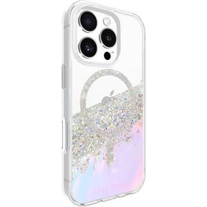 Case-Mate, Geschikt voor Apple iPhone 16 Pro Hoesje MagSafe Karat Model “Holografisch” Parel, Veelkleurig