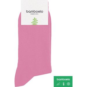 1 Paar Bamboe Sokken - Bamboelo Sock - Maat 36/40 - Roze - Naadloze Sokken