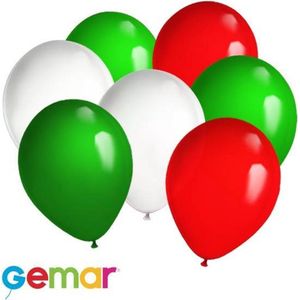 30 ballonnen Bulgaarse kleuren (Ook geschikt voor Helium)