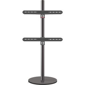 Verstelbare Vloer TV Standaard voor 37-75 inch TV's - Draaibaar en Hoogte Verstelbaar - Tot 45 kg Draagvermogen