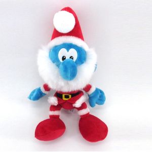 Kerstman smurfen knuffel voor kerstmis (25 cm)