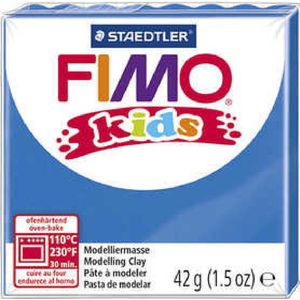 FIMO® Kids Boetseerklei - Blauwe Klei - Kinderklei - Bakklei - Kindvriendelijk - Zacht En Kneedbaar - Blauw - 42 Gram - 1 Pakje