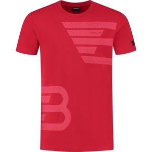 Ballin Amsterdam - Heren Regular fit T-shirts Crewneck SS - Red - Maat M