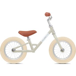 Veloretti Mini loopfiets - 12 inch - Grijs / Beige - 2-4 jaar