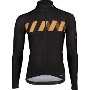 Vermarc Winn Fietsshirt Lange Mouwen Zwart Goud