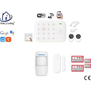 Draadloos alarmsysteem voor woning/camper/boot/caravan werkt met wifi en met spraak gestuurde apps. ST01D