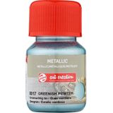 Metallic Verf - 8017 Groenachtig Tin - Art Creation - 30 ml