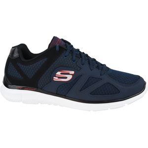 Skechers Verse Flash Point 58350-NVBK, Mannen, Marineblauw, Trainingschoenen, maat: 47,5