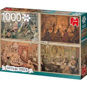 Puzzel Anton Pieck - Sfeer in de woonkamer (1000 stukjes)