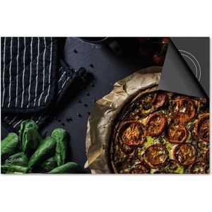 Inductie beschermer 78x52 - afdekplaat inductie mat - Dietrix Kookplaat beschermer - Exclusief - Food - Pizza tomaten