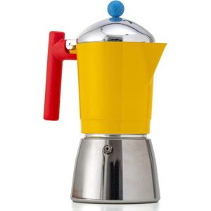 Moderne Espressomachine Moka Cocca voor 6 kopjes - Geschikt voor gas en inductie - 2 ketels