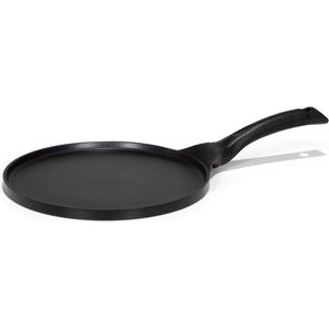 Patisse Crêpe/Pannenkoekenpan 26 cm Zwart - Zwaar Gietaluminium - Anti-aanbaklaag - Geschikt voor alle kookplaten