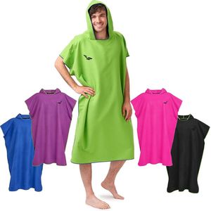 Ultralichte en Sneldrogende Strandponcho voor Discreet Omkleden na Watersport