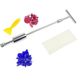 GEKO Interia hamer - schokdempend - 28 adapters - inclusief lijmsticks - veilig voor lak