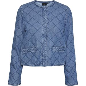 VERO MODA VMOLIVE LD DENIM QUILTED JACKET YO POP Dames Denim jas - Maat S