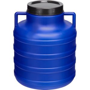 Garronda 5l Kunststof Trommel Met Deksel - Vat - HDPE - Voedselvat - Tuin Hobbock - Blauw - GD-STE-Barrel