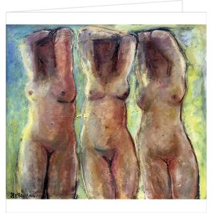 Drie gratiën - Kaartenbizz - Wenskaart - Kunstkaart - Vrouw