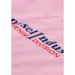 Diesel Texvalind Tops & T-shirts Meisjes - Shirt - Roze - Maat 116