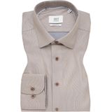 Eterna - Overhemd Taupe Eterna Lange Mouw Overhemd Taupe 1188 26 X687