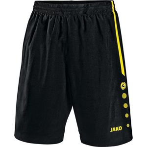Jako - Shorts Turin - Korte broek Junior Zwart - 164 - zwart/citroen