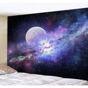 Wandkleed Maan Universum Muur Tapijt Moon Achtergrond Slaapkamer Woonkamer Decoratie