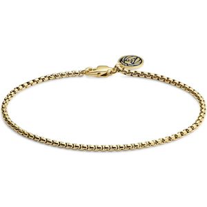 Lucleon - Heren - Roestvrij Staal Schakelarmband - Goudkleurig