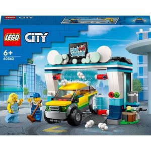LEGO City Autowasserette Set met Speelgoed Auto - 60362