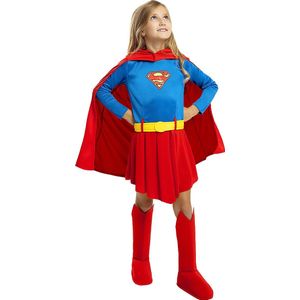 FUNIDELIA Supergirl kostuum voor meisjes - 3-4 jaar (98-110 cm) - Rood